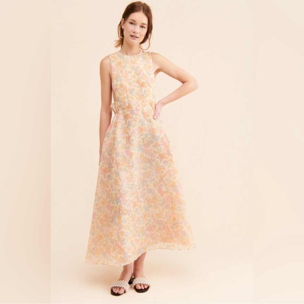⭐️Selkie Puffy Pinafore Foral Dress small⭐️ - Picture 5 of 10